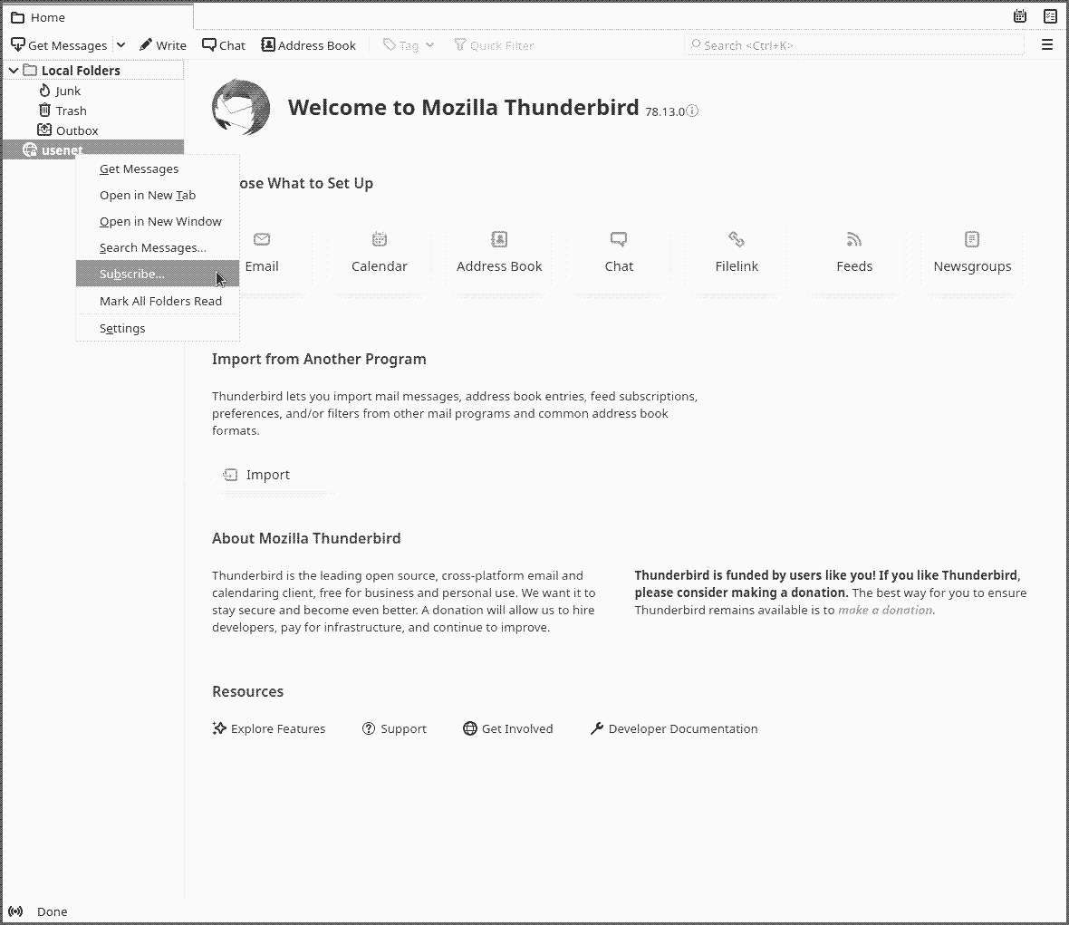thunderbird screenshot