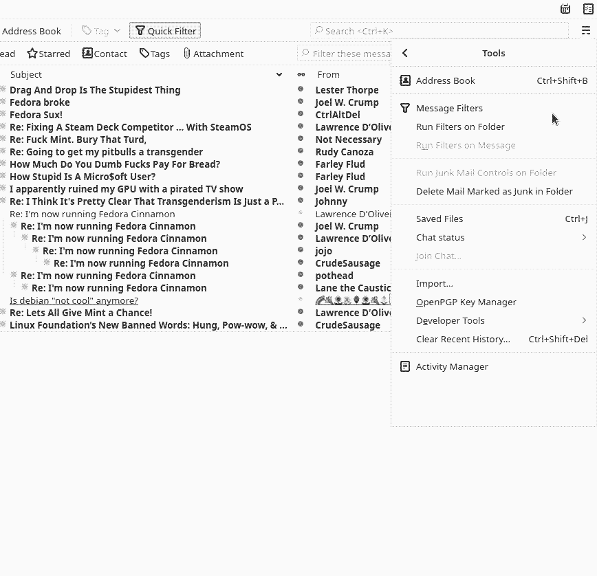 thunderbird screenshot